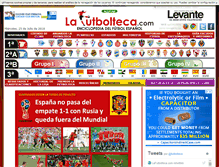 Tablet Screenshot of lafutbolteca.com